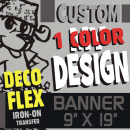 Custom Deco Flex BANNER Iron-on