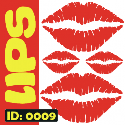 Lips Iron-on Decals