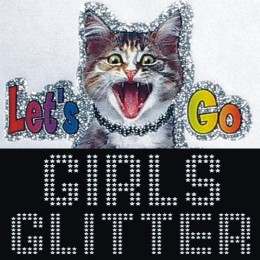 Girls Glitter iron-on decals
