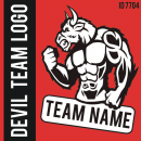 Devil Custom Team Logo Iron-on